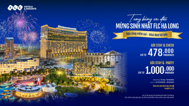 TƯNG BỪNG ƯU ĐÃI MỪNG SINH NHẬT FLC HẠ LONG