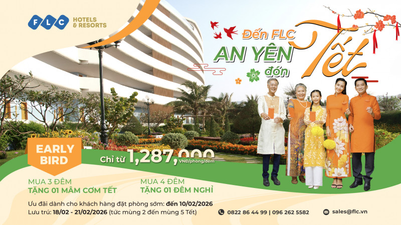 Nghỉ dưỡng Tết 2026 tại quần thể FLC, khi mùa đoàn viên trở về trạng thái an yên