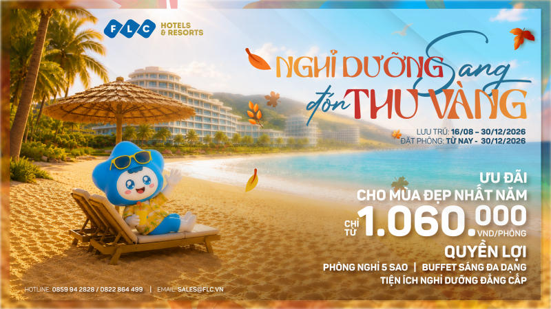 NGHỈ DƯỠNG SANG – ĐÓN THU VÀNG