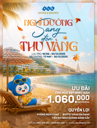 NGHỈ DƯỠNG SANG – ĐÓN THU VÀNG