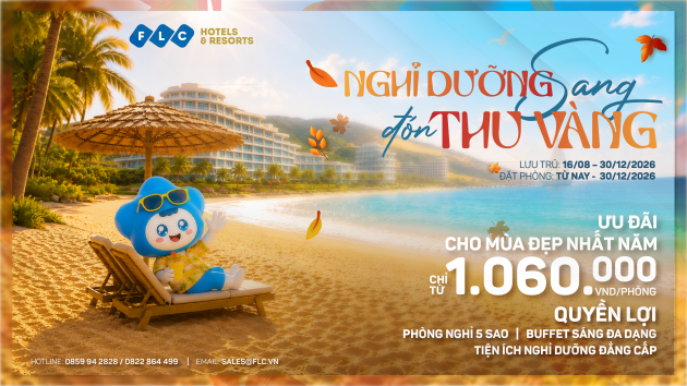 NGHỈ DƯỠNG SANG – ĐÓN THU VÀNG